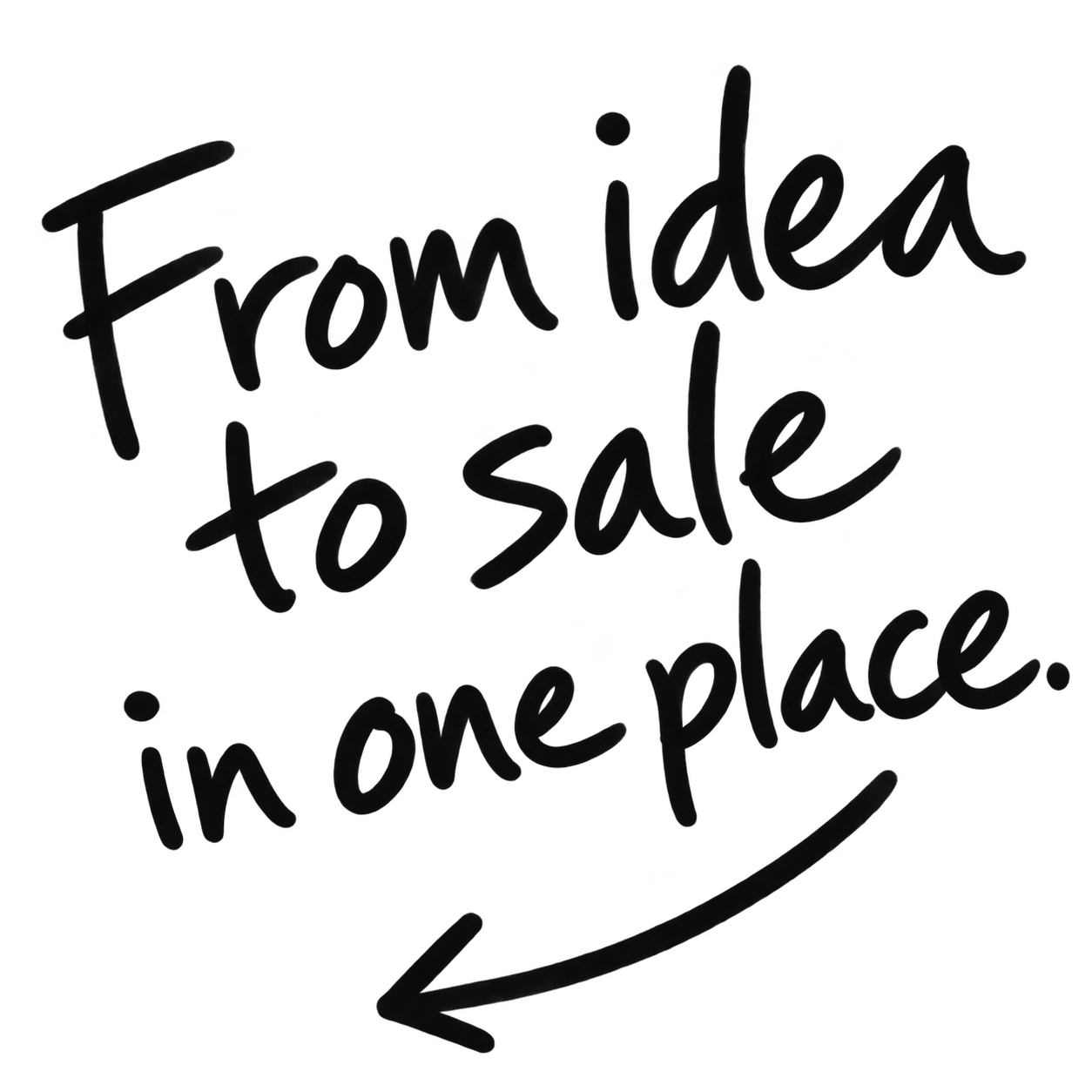 From idea to sale in one place.